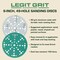Legit Grit 6 inch Sand paper Disc, 49-Hole, 60 Grit, 150PK LG6-4960-150 - alternate 2